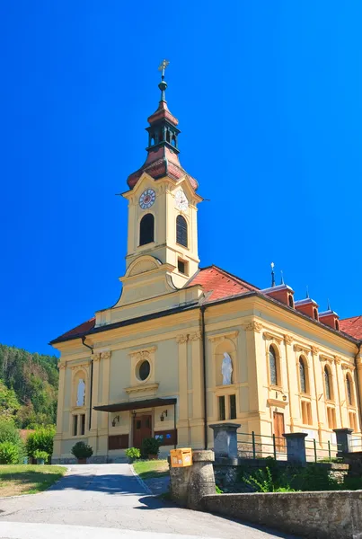 Gereja Katolik Paroki di Portschach am Worthersee Austria — Stok Foto