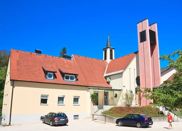 Parochiekerk van de protestantse kerk in Pörtschach am worthers — Stockfoto