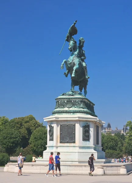 Statue of Archduke Karl-Ludwig-John on Heldenplatz. Vienna. Aust — Stock Photo, Image