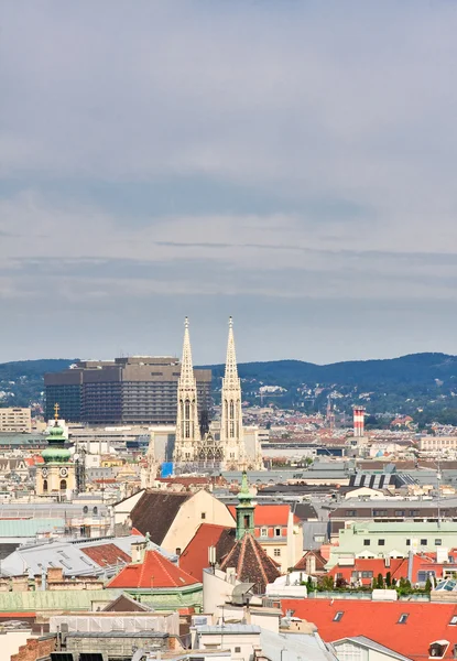 Vy av Wien med Stefansdomen. Österrike — Stockfoto