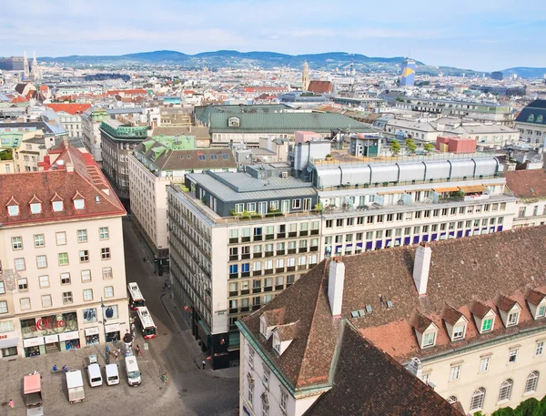 Vy av Wien med Stefansdomen. Österrike — Stockfoto