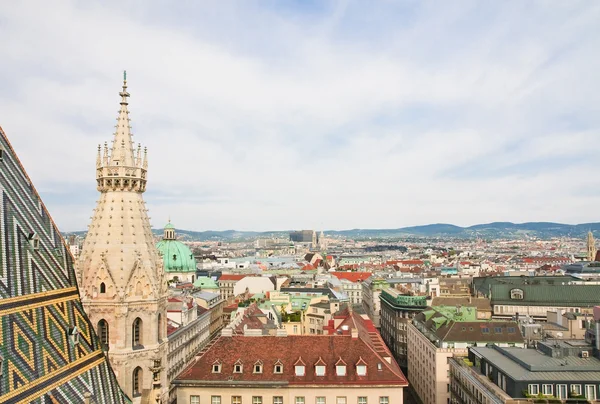 View of Vienna with St. Stephen's Cathedral. Austria — Stock Photo, Image