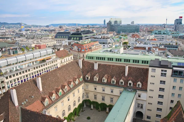 Vy av Wien med Stefansdomen. Österrike — Stockfoto