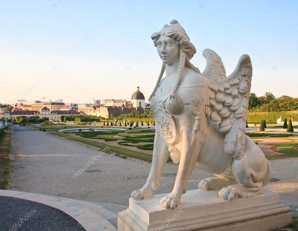 Mythical Sphinx. Belvedere, Vienna, Austria