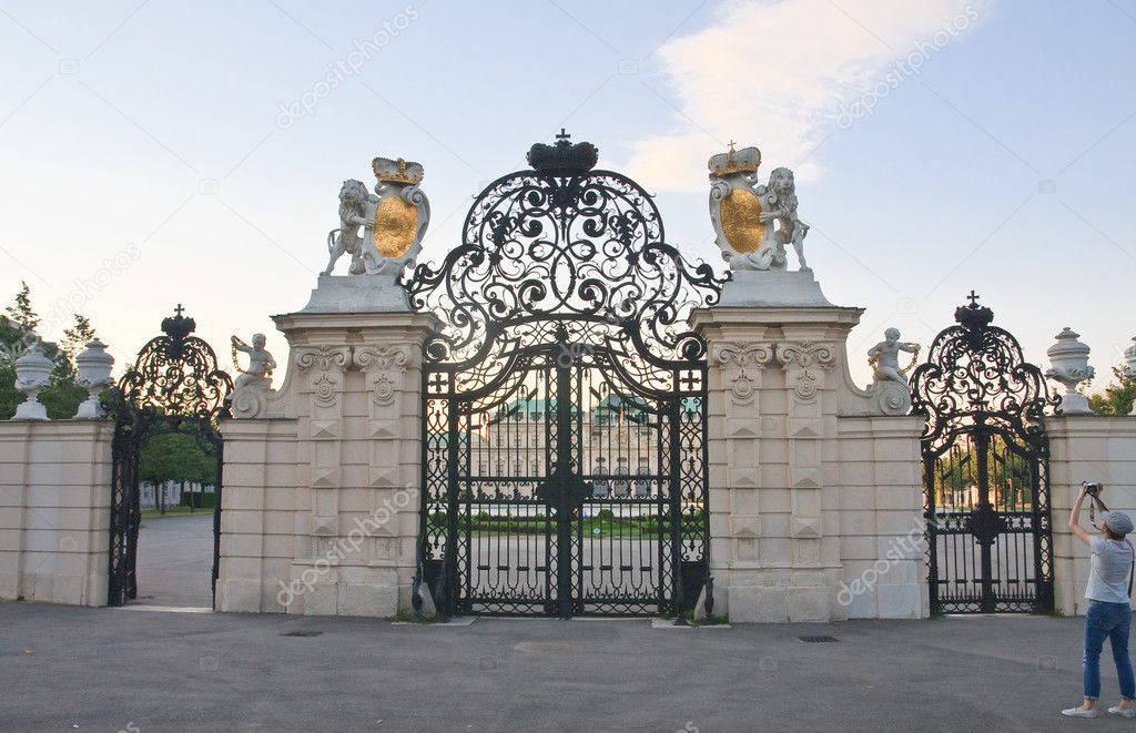 Gateway to the Upper Belvedere. Vienna. Austria