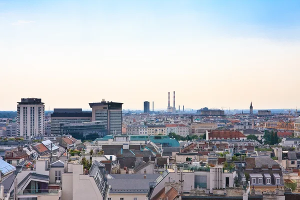 Udsigt over Wien med St. Stephens Katedral. Østrig - Stock-foto