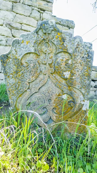 Headstone Federal Cultural Heritage Site Mosque Xii Centuries Village Kala — Stock Photo, Image