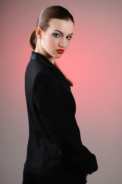 A woman in a suit — Stock Photo, Image