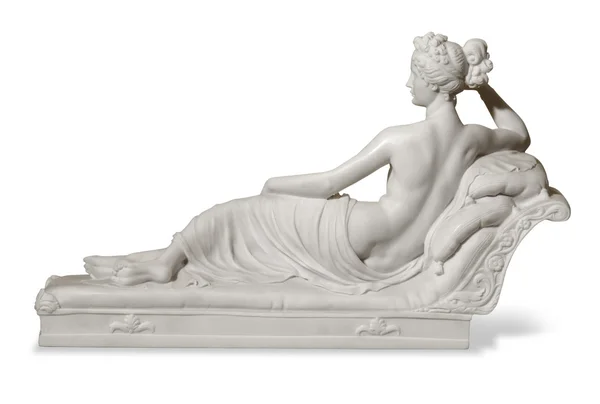 Statue einer Frau im antiken Stil — Stockfoto