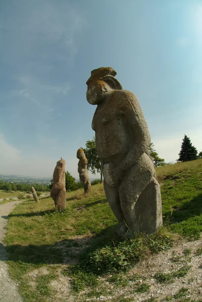 Femme olovtsienne dans les steppes ukrainiennes — Photo