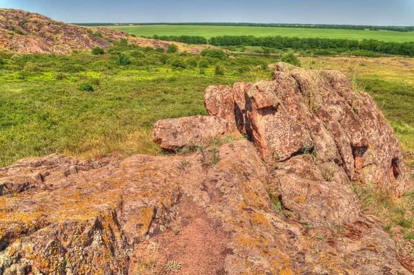 Natuurreservaat stenen graven — Stockfoto