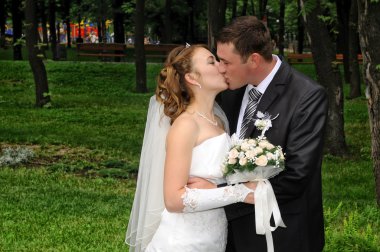 romantik Düğün çifti