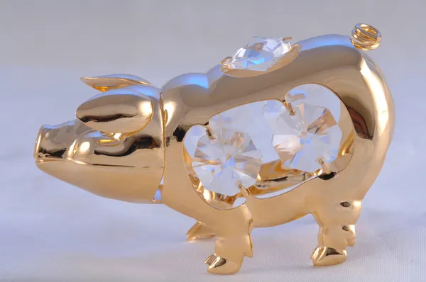 Gold piggy — Stock Photo, Image