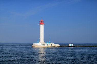 Vorontsov Lighthouse in the Gulf of Odessa, Ukraine clipart