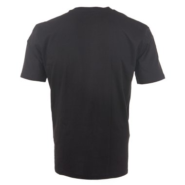 Beyaz arkaplanda siyah tişört