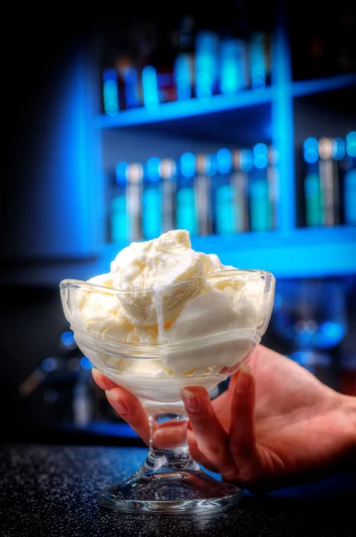 A glass of ice-cream — Stock Photo, Image