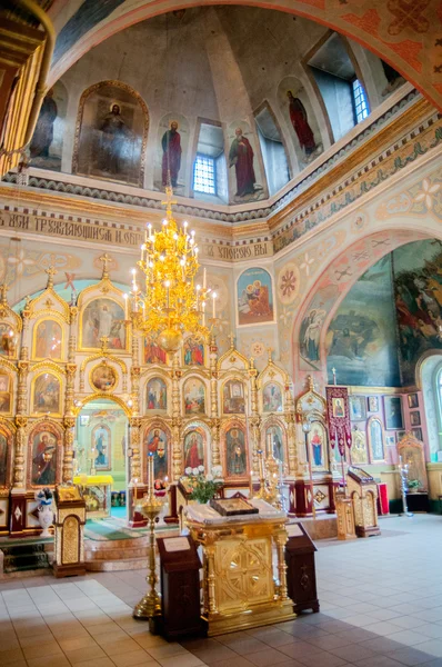 Az ortodox templom belseje — Stock Fotó