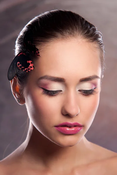 Portrait of a woman brunettes — Stock Photo, Image