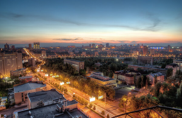 Night urban landscape