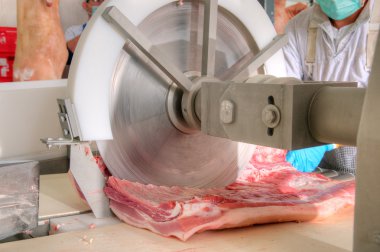 pork processing meat food industry clipart