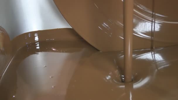 Machine for the chocolate — Stock Video