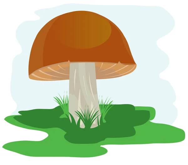 Pilz auf Waldlichtung — Stockvektor