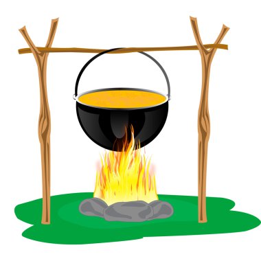 Kamp ateşleri üzerindeki Derby