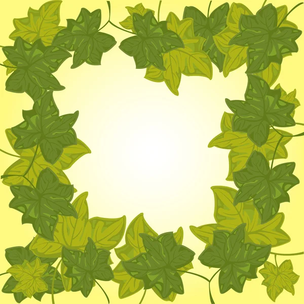 Hintergrund aus grünem Blatt — Stockvektor