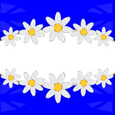 Dekoratif çerçeve çiçek