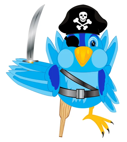 Sparrow pirate — Stock Vector