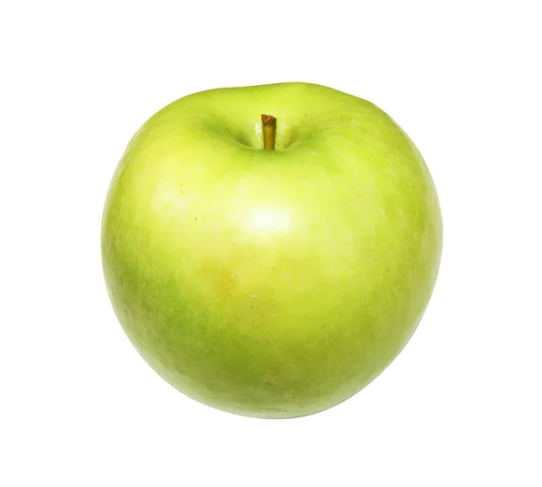 Manzana verde sobre fondo blanco —  Fotos de Stock
