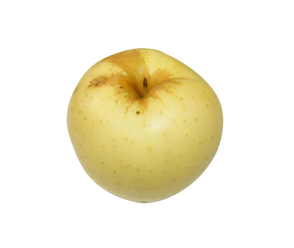 Спелые хотели яблоко на белом — стоковое фото