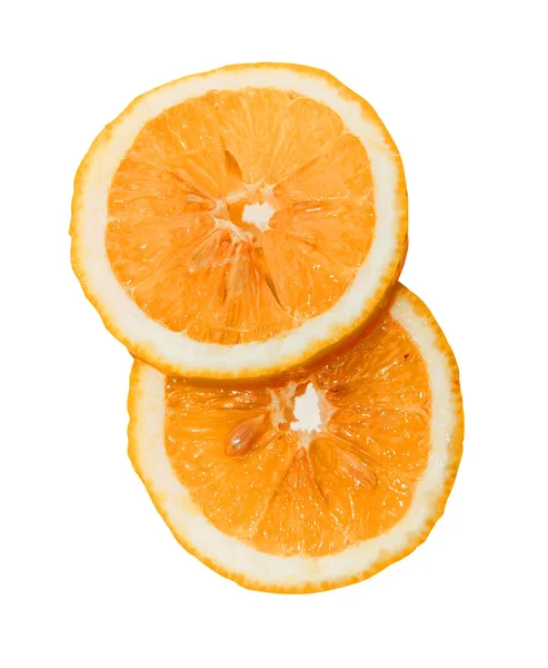 Két szegmens a citrom — Stock Fotó