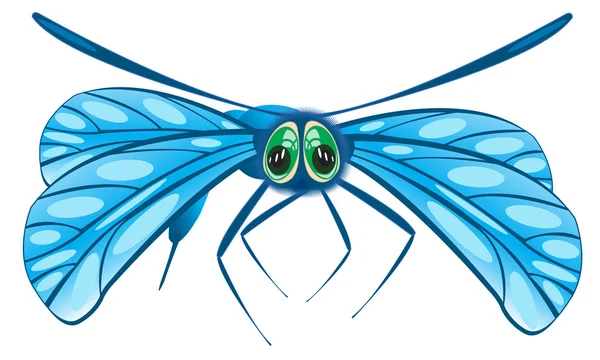 Ilustración vectorial de la libélula — Vector de stock