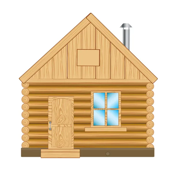 Ξύλινο σπίτι — Διανυσματικό Αρχείο