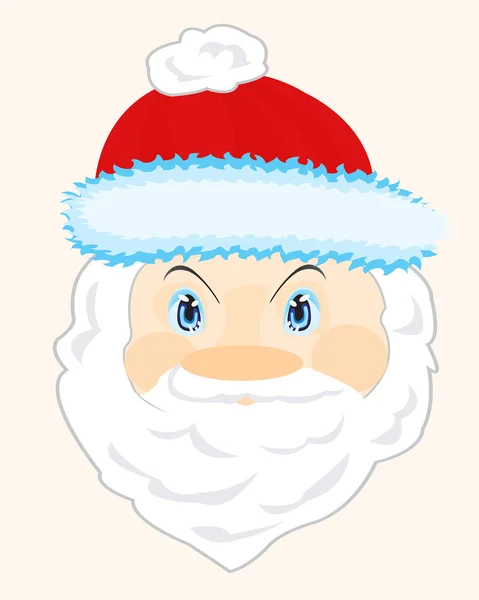 Head Santa Claus — Stock Vector