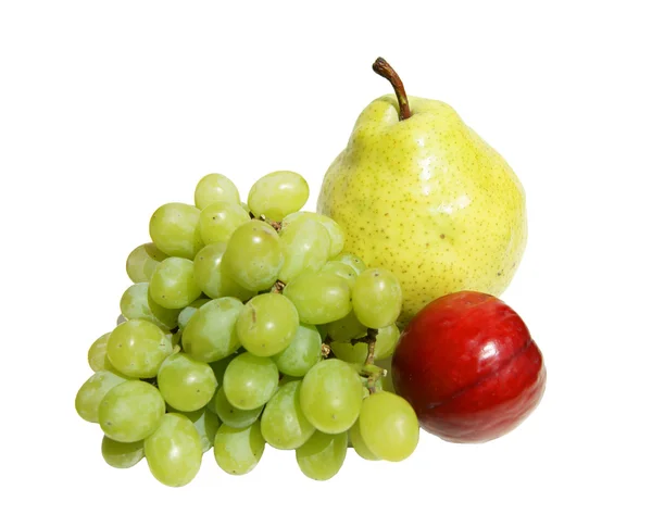 Frutas maduras sobre blanco —  Fotos de Stock