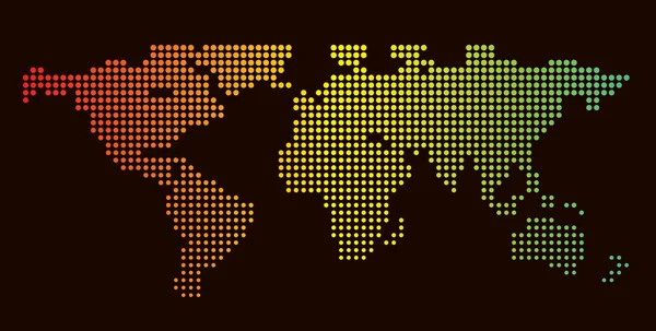 Noktalı resim Dünya Haritası — Stok fotoğraf