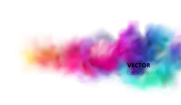 Nyaralás Absztrakt fényes színű por felhő design elem — Stock Vector