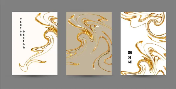 금, 흰 대리석 주형, 예술적 인 표지 디자인, 다채 로운 현실적 인 질감, 화려 한 배경. 유행의 패턴, 그래픽 포스터, 카드. 벡터 일러스트 — 스톡 벡터