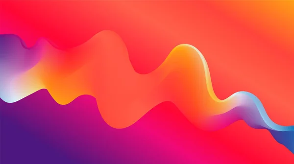Vektor abstrakt färgglada flödande våglinjer bakgrund. Designelement för presentation. mall för webbplats — Stock vektor