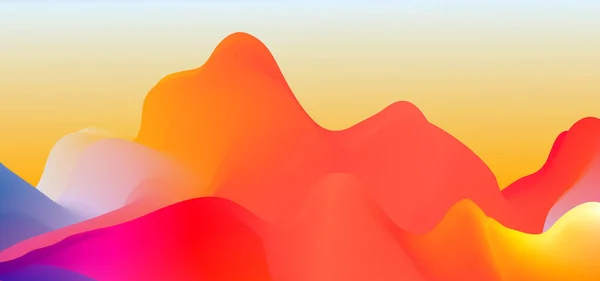 Vector abstracto coloridas líneas de onda que fluyen fondo. Elemento de diseño para presentación. plantilla del sitio web — Vector de stock