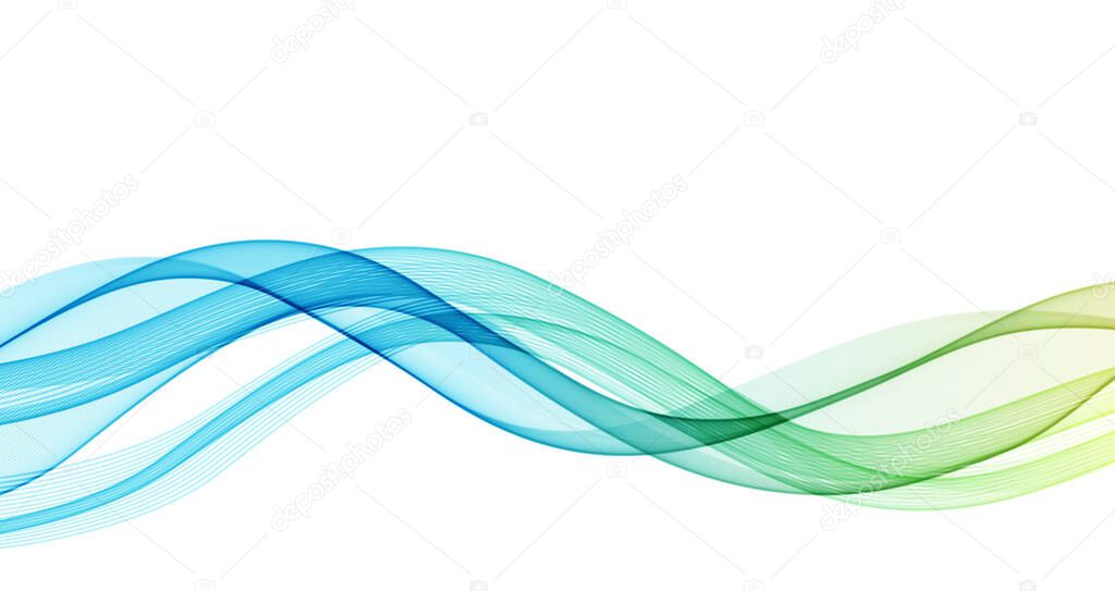 Vector abstract flowing wave lines background. Design element for presentation. website template