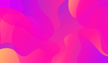 Modern renkli akış posteri. Sıvı şekilli renkli boya. Basit damlalar taşınıyor .