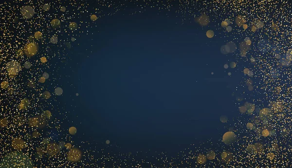 Holiday Abstract shiny color gold bokeh and glitter —  Vetores de Stock