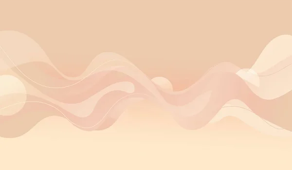 Modern färgglada flöde affisch. Wave Flytande form färg färg. Flytta enkla linjer. — Stock vektor