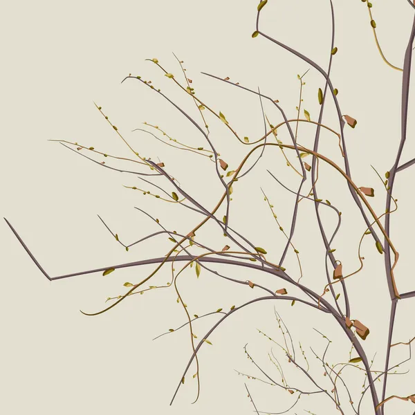 Automne branches mortes — Image vectorielle