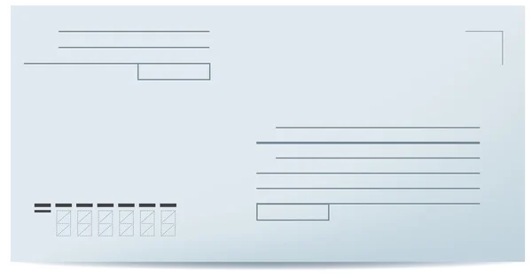 Enveloppe simple vierge — Image vectorielle