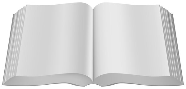 Открытая книга в мягкой обложке
