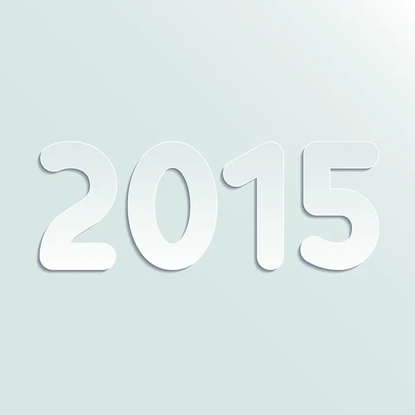 Simbolo di carta 2015 anno — Vettoriale Stock